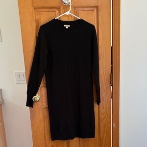 J. Crew Black 100% Cashmere Sweater dress sz S